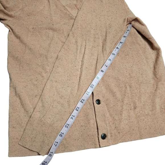 Club Monaco Salmon Pink Multi Fleck Buttons Pocket Cardigan Sweater size S - Picture 4 of 9